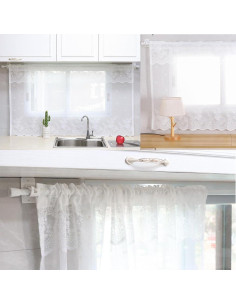 Soporte de Varilla de Cortina YICBOR Autoadhesivo 12 Piezas 2