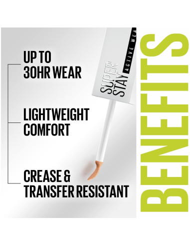 Corrector Líquido Maybelline Super Stay 9.8 ml, Cobertura Completa