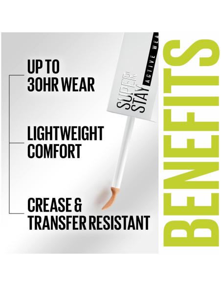 Corrector Líquido Maybelline Super Stay 9.8 ml, Cobertura Completa