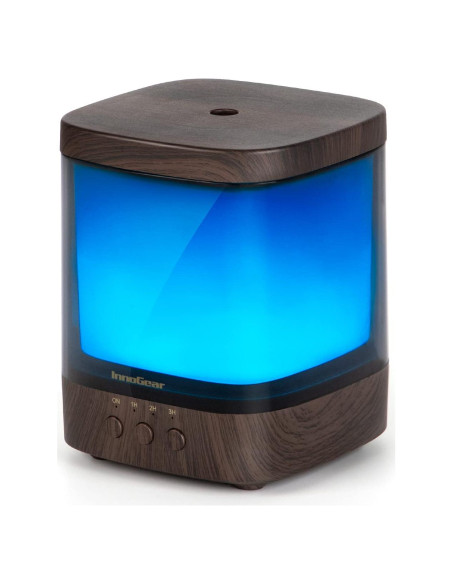 Difusor de Aceites Esenciales InnoGear 300ml, Humidificador Ultrasónico, 4 Temporizadores, Luces LED
