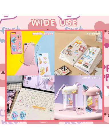 Set de Stickers 3D Reutilizables Lestp - 4 Piezas para DIY