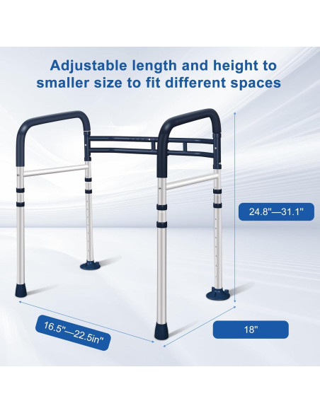 Barandillas de Seguridad para Inodoro Coelineao Azul Lago