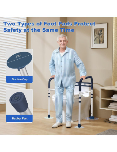 Barandillas de Seguridad para Inodoro Coelineao Azul Lago