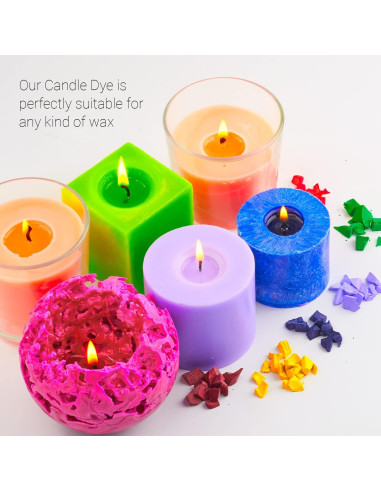 Tinte para Velas Tienda de Velas - 26 Colores 7.6g Cada Uno