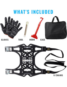 Cadenas Antideslizantes VaygWay para Neumáticos de Nieve - 6 Paquete 2