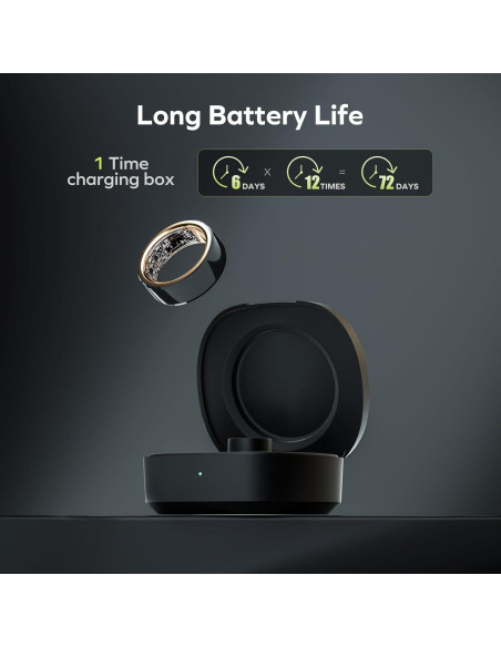 Anillo Inteligente MOMAX Tamaño 7 - Rastreador de Sueño y Salud