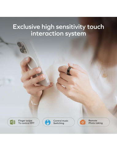 Anillo Inteligente MOMAX Tamaño 7 - Rastreador de Sueño y Salud