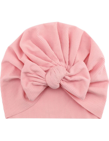 Gorros Turbante para Bebés DRESHOW - 5 Piezas con Lazo