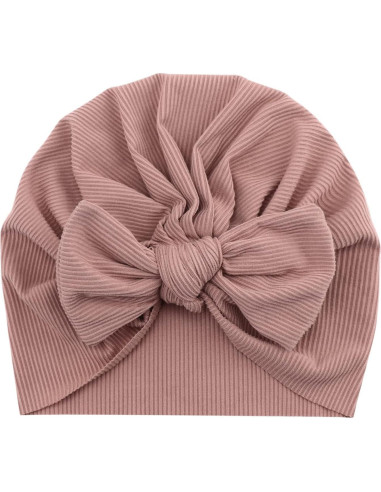 Gorros Turbante para Bebés DRESHOW - 5 Piezas con Lazo