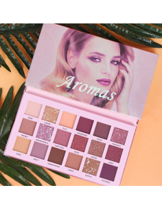 Paleta de Sombras de Ojos Nude Aromas 18 Colores Larga Duración 2