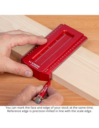 Escuadra Saddle Woodpeckers 4" (101.6 mm) Carpintería Precisa