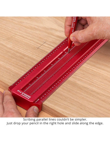 Escuadra Saddle Woodpeckers 4" (101.6 mm) Carpintería Precisa