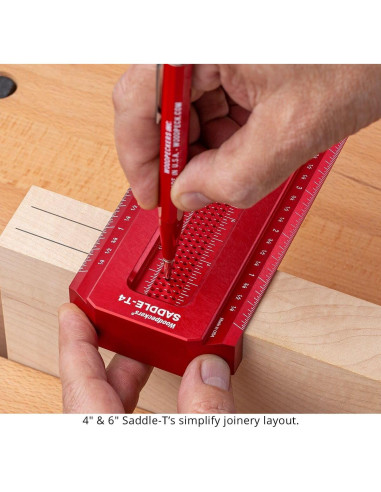 Escuadra Saddle Woodpeckers 4" (101.6 mm) Carpintería Precisa