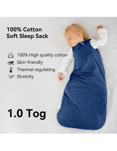 Saco de Sueño BubblePanda 100% Algodón Unisex 0-6 Meses 2