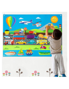 Conjunto de Tablero de Cuentos de Fieltro WATINC 35 Piezas