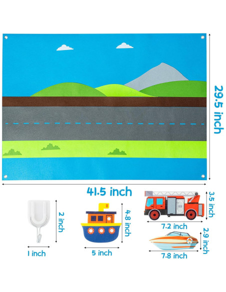 Conjunto de Tablero de Cuentos de Fieltro WATINC 35 Piezas