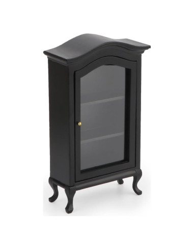 Estante de exhibición para casas de muñecas 1:12 Cutemini negro