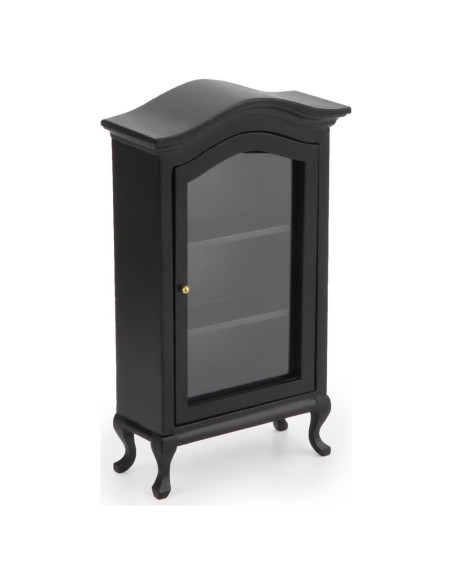 Estante de exhibición para casas de muñecas 1:12 Cutemini negro