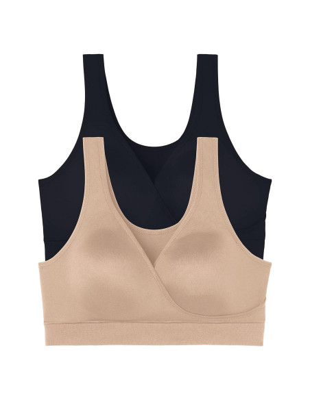 Sujetadores de Maternidad Vanity Fair - Lactancia Sin Aros - Paquete 2