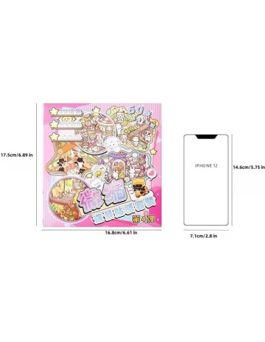 Set de Stickers 3D Luzhans - 20 Temas Caricatura para DIY