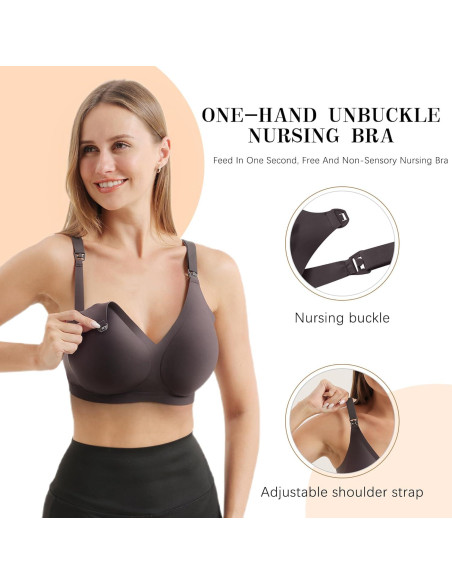 Pack 2 Sujetadores de Lactancia Sin Costuras Foamalusion - Negro/Nude