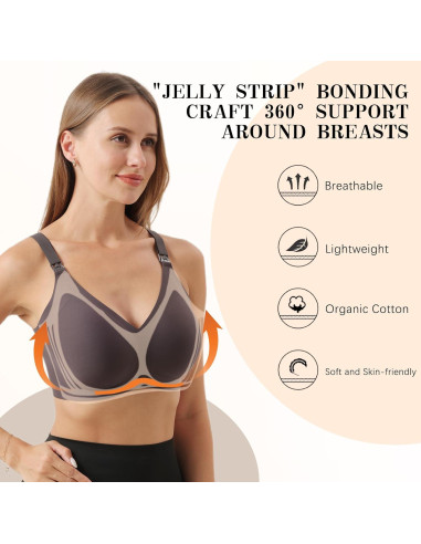 Pack 2 Sujetadores de Lactancia Sin Costuras Foamalusion - Negro/Nude