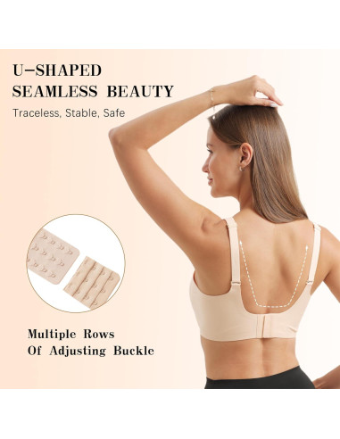 Pack 2 Sujetadores de Lactancia Sin Costuras Foamalusion - Negro/Nude