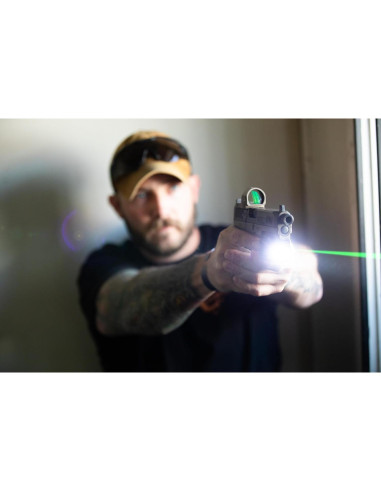 Visor Láser Verde C5L Viridian con Luz Táctica Recargable