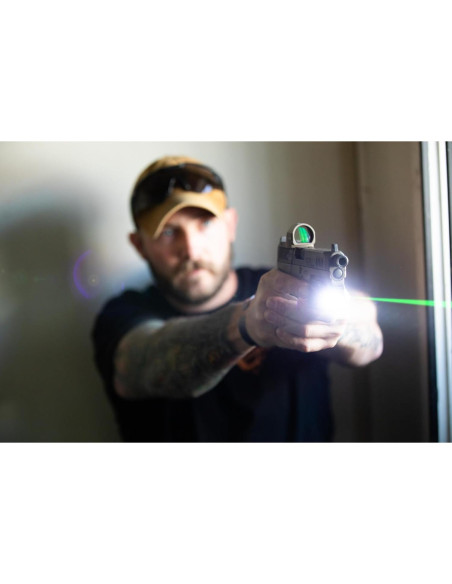 Visor Láser Verde C5L Viridian con Luz Táctica Recargable