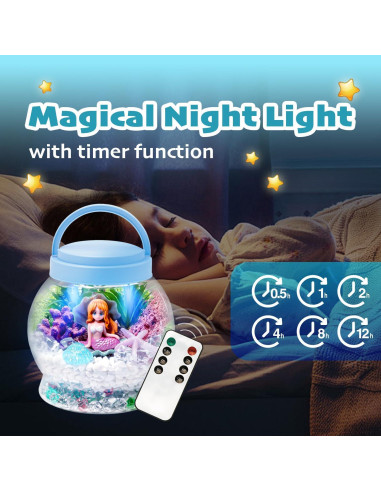 Kit de Terrario Iluminado Hasviey para Niñas 3+ Años