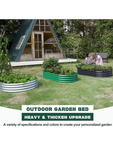 Cama de Jardín Elevada Galvanizada Land Guard 1.22x0.61m