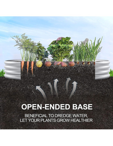 Cama de Jardín Elevada Galvanizada Land Guard 1.22x0.61m