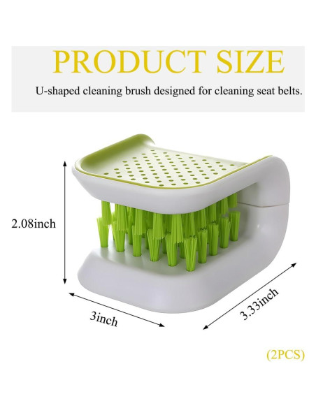 2 PCS Cepillo de Limpieza de Cinturón de Seguridad Wevdn
