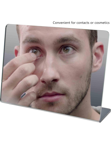 Espejo Acrílico 18 x 13 cm Respaldo Inclinable Marketing Holders