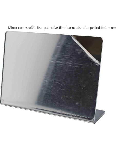 Espejo Acrílico 18 x 13 cm Respaldo Inclinable Marketing Holders