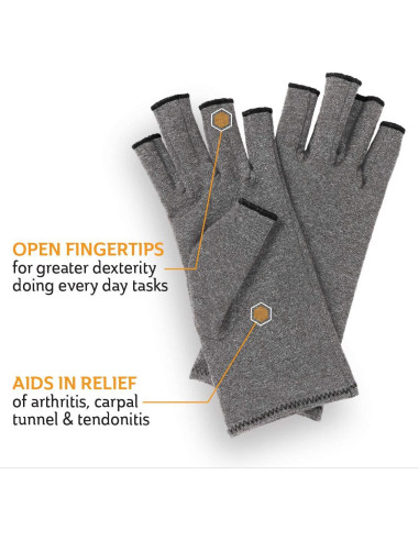 Guantes Curad CURSR19400MDH para Alivio de Artritis - 1 Par Mediano