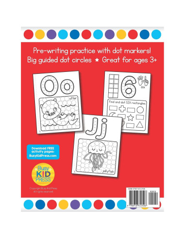 Ready for Preschool Dot Markers Activity Book: Pre-K Letters and Numbers Workbook For Kids Age 3-4