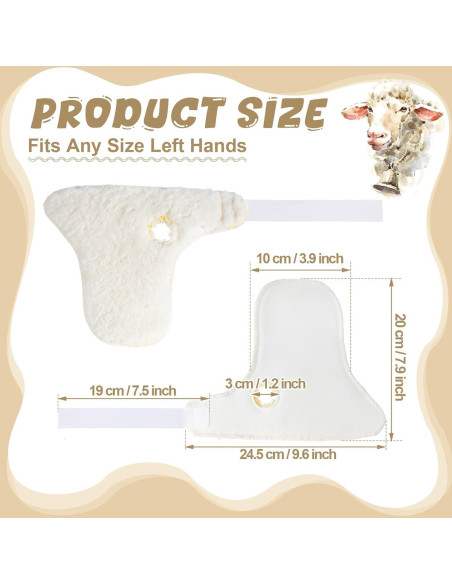 Protectores de Palma para Mano Izquierda Nuanchu - 4 Pcs Beige