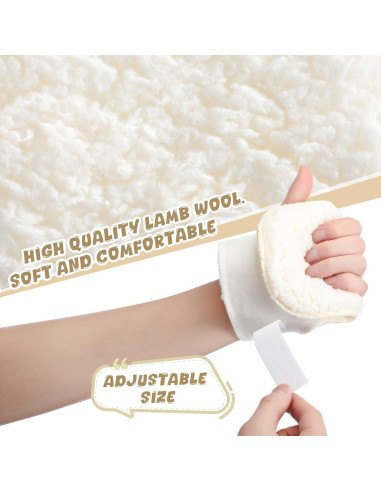 Protectores de Palma para Mano Izquierda Nuanchu - 4 Pcs Beige