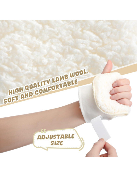 Protectores de Palma para Mano Izquierda Nuanchu - 4 Pcs Beige