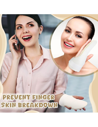 Protectores de Palma para Mano Izquierda Nuanchu - 4 Pcs Beige