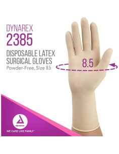 Guantes Quirúrgicos Estériles Dynarex Láttex T8.5 200 Pares 2