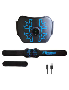 Estimulador Abdominal EMS HongSheng, 12 Modos, Portátil