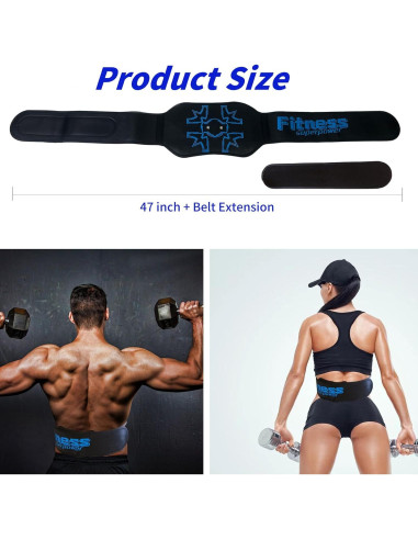 Estimulador Abdominal EMS HongSheng, 12 Modos, Portátil