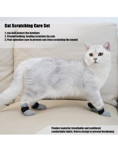 Cubiertas Antirrasguños para Gatos YYanniwani - 4 Piezas Ajustables 2