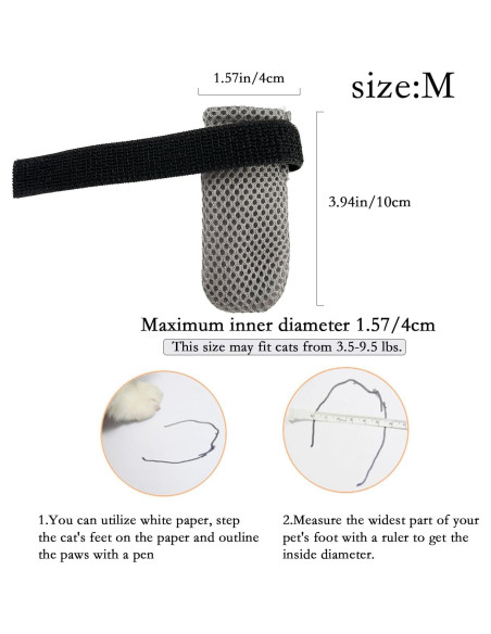 Cubiertas Antirrasguños para Gatos YYanniwani - 4 Piezas Ajustables