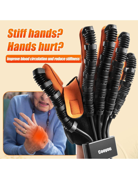 Guante Robótico de Rehabilitación Mano Derecha XL Cooyou