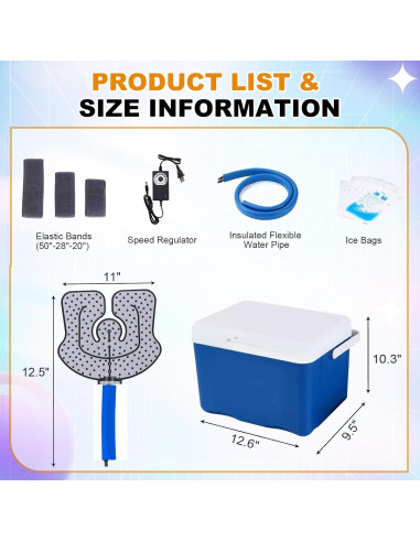 Máquina de Terapia Fría Mathgetin 8L para Rodilla y Hombro
