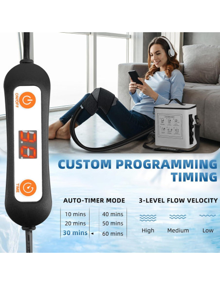 Máquina de Hielo Portátil Hervimo TM002 para Rodilla y Hombro