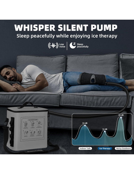 Máquina de Hielo Portátil Hervimo TM002 para Rodilla y Hombro